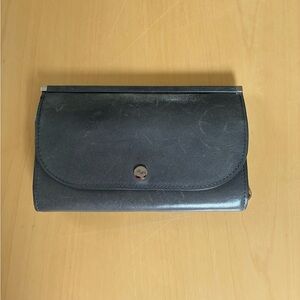 Abas Gray Leather Wallet